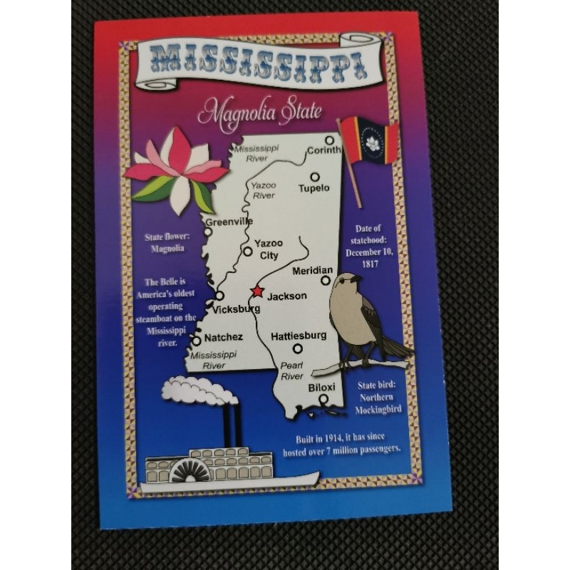 

kartu pos map amerika/american map postcard