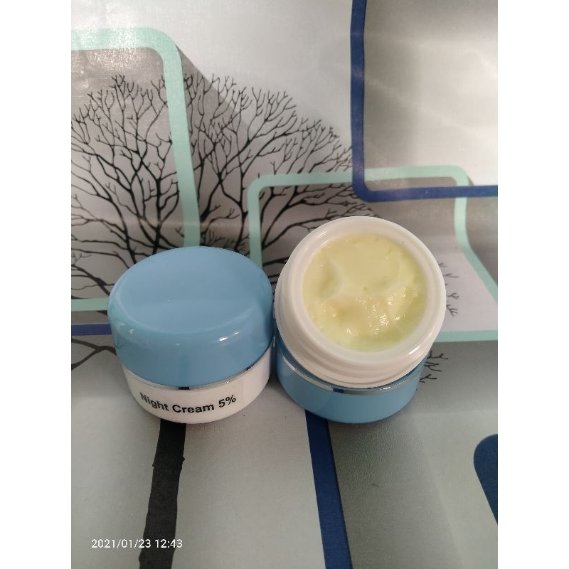 Night Cream 5% Farma WDC Krim Malam Pembersih Wajah