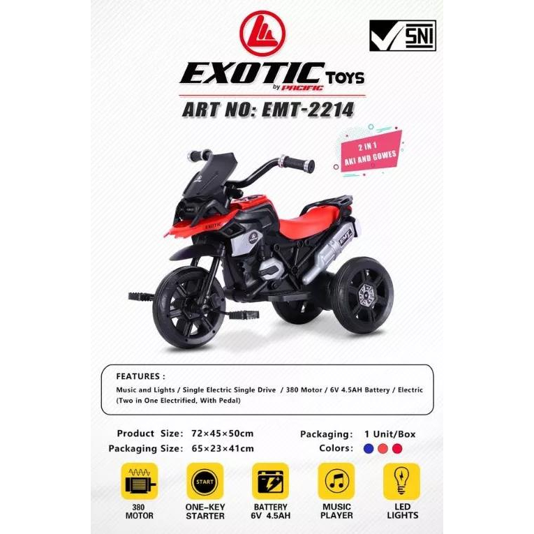 Exotic Motor Accu Mini EMT2214 - Motor Aki Anak