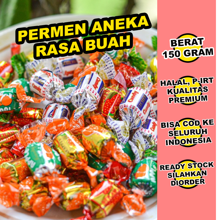 

150 GRAM PERMEN JADUL ANEKA RASA BUAH