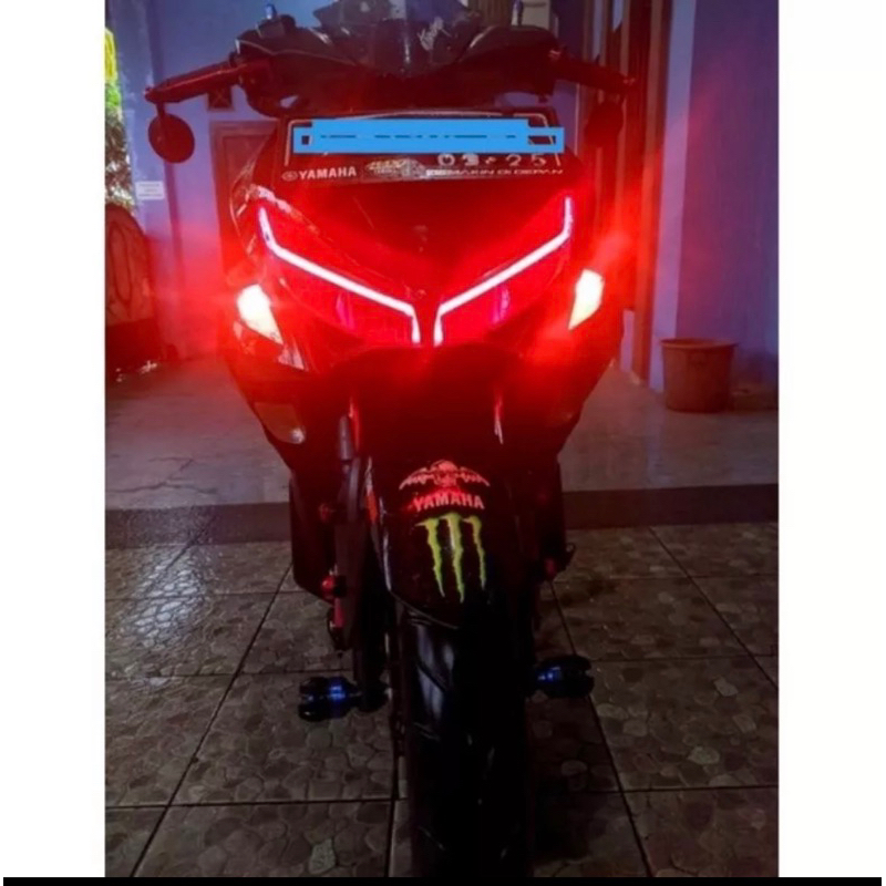 Lampu Alis Motor DRL FLEXIBLE/Lampu Variasi Motor LED DRL
