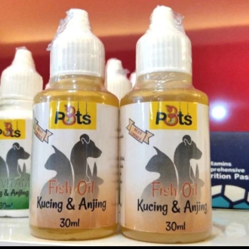 (p3ts fish oil) 30 mlvitamin kucing dan anjing - p3ts fish oil minyak ikan