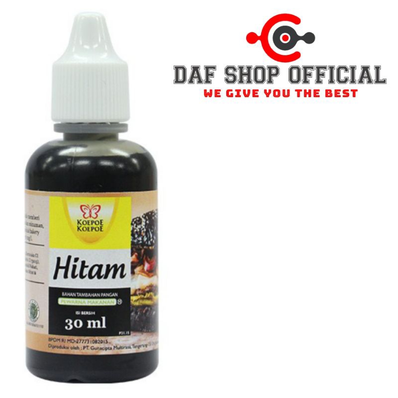 

Pewarna makanan hitam Koepoe-koepoe 30 ml