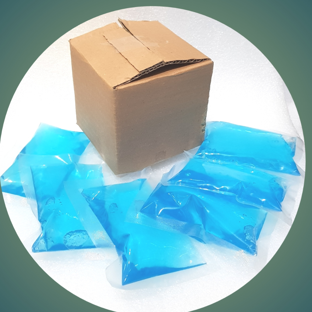 100 GRAM BLUE ICE GEL / KEMASAN KOTAK ISI 6/ ISI 8 / ISI 10 PCS