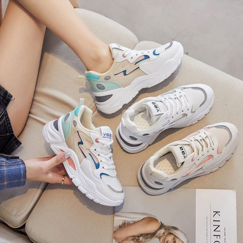 &quot;FREE BOX&quot; LV0082 Sepatu Sneakers Wanita  Sport Shoes Sepatu Fashion Wanita Korea Premium Quality