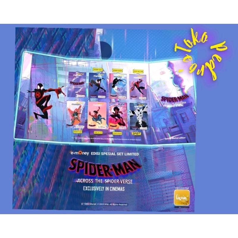 //BOOKLET// eMoney SPIDERMAN ACROSS THE Spider-Verse FILM CINEMAS ORI! /Like Flazz Tapcash or Brizzi