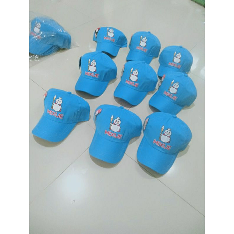 Topi Mixue Topi Anak Laki Laki Perempuan model Mixue usia 2-10 Tahun