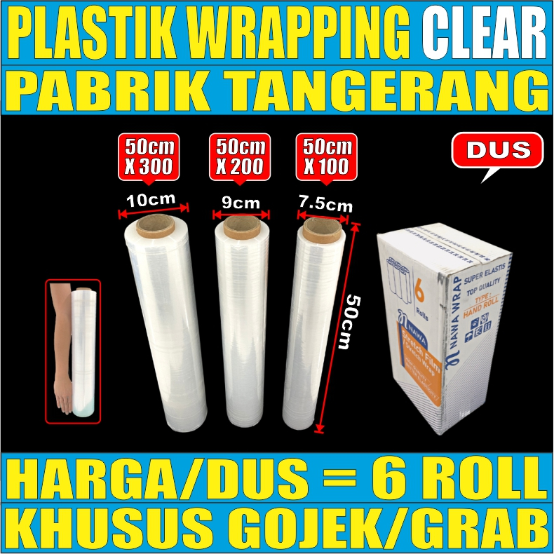 Plastik Wrap Wrapping / Stretch Film Bungkus Barang Per Dus Murah