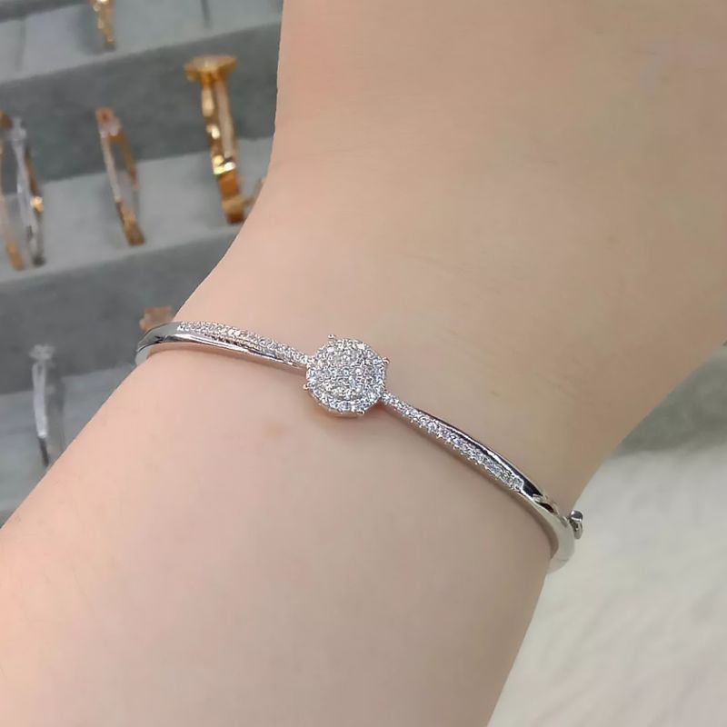 La Vienne - Aksesoris Perhiasan Gelang Bangle Titanium Wanita Anti Karat - Raiha