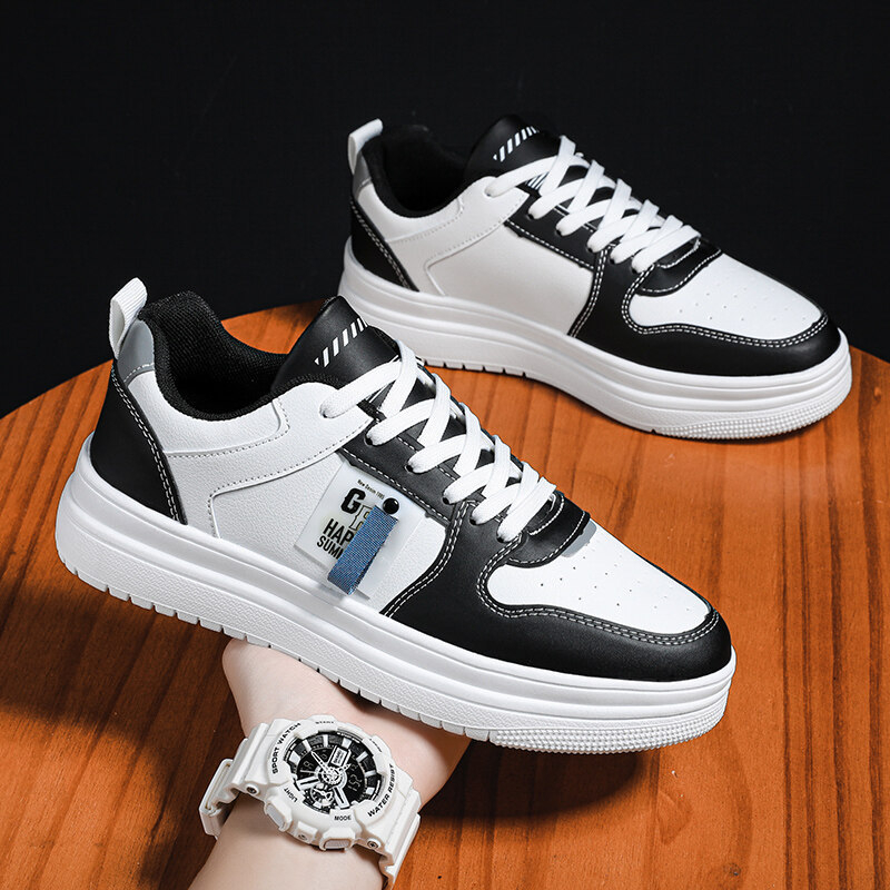 SANGCAKRA COD- Sepatu Kasual Pria New Model Skateboard Hip-Hop All-Match Kets Gaya Korea Trendi Sneakers Olahraga  Import Terbaru Empuk Nyaman Dipakai Mesh Bernapas Cocok Segala Tema Bersol Sedang Tinggi SP-09