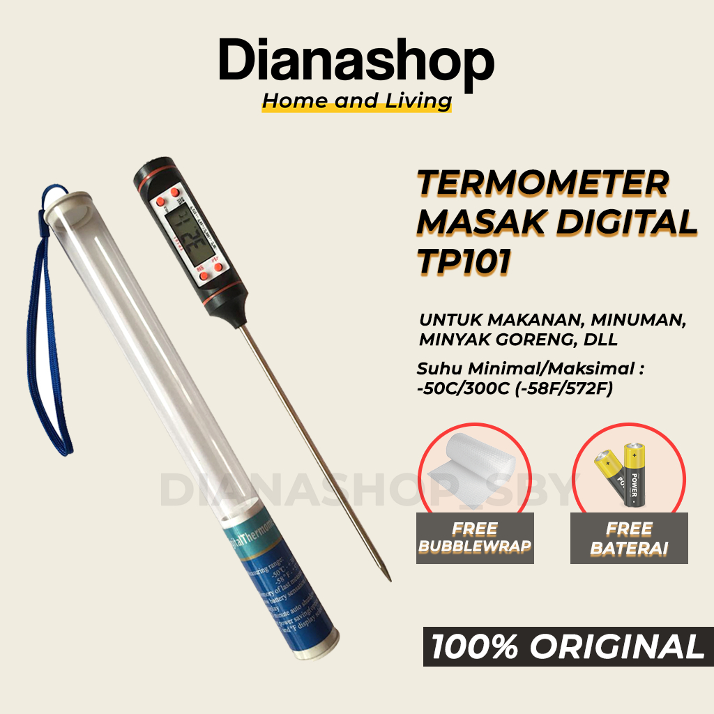 Thermometer Termometer Makanan Masak Digital Dapur Kopi Bbq