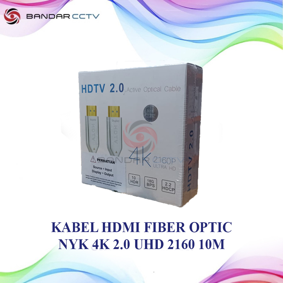 Kabel HDMI Fiber Optic NYK 4K 2.0 UHD 2160 10m