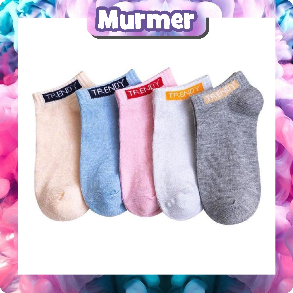 MurmerOfficial Kaos Kaki Motif Trendy Biru Lucu / Kaos Kaki Laki-Laki Perempuan KK122