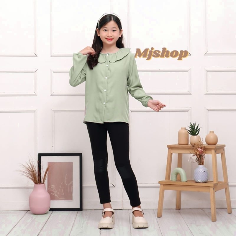 BAJU ANAK PEREMPUAN / KEMEJA ANAK PEREMPUAN / BLOUSE HITAM PUTIH