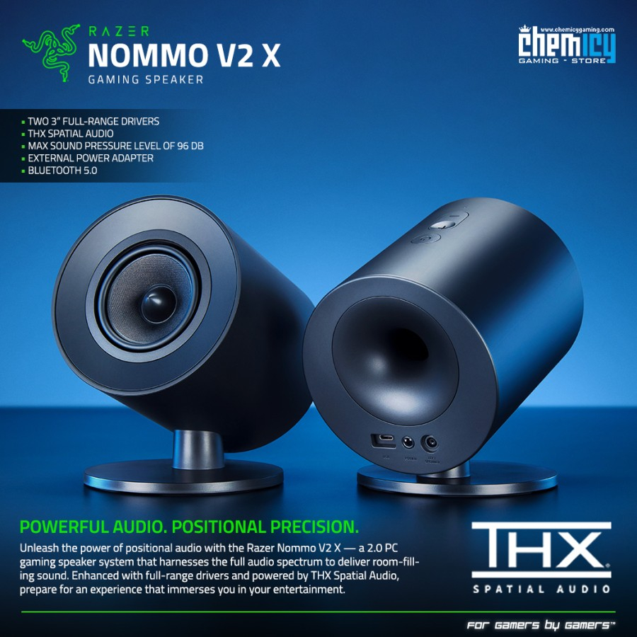 Razer Nommo V2 X Full-Range 2.0 Gaming Speaker