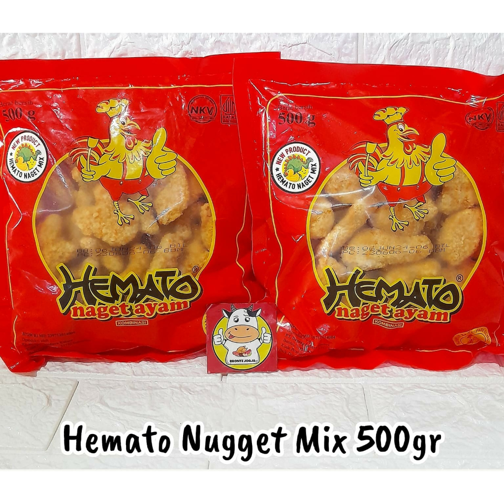 

HEMATO NUGGET AYAM MIX 500GR - FROZEN FOOD - BRONTZ JOGJA