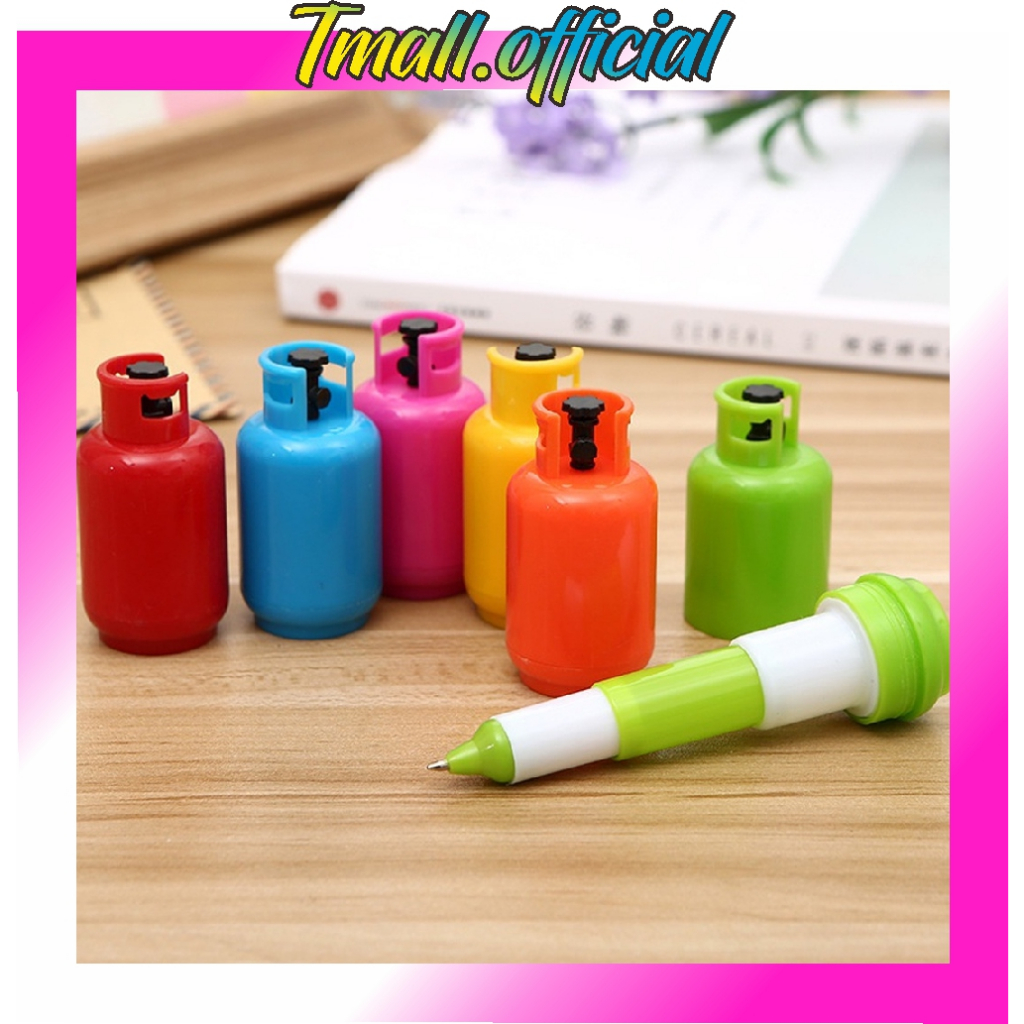 

❄ TMALL ❄ Pulpen Bentuk Tabung Gas Bullet Tip 0.5mm / Pena Alat Tulis Sekolah Kantor S053