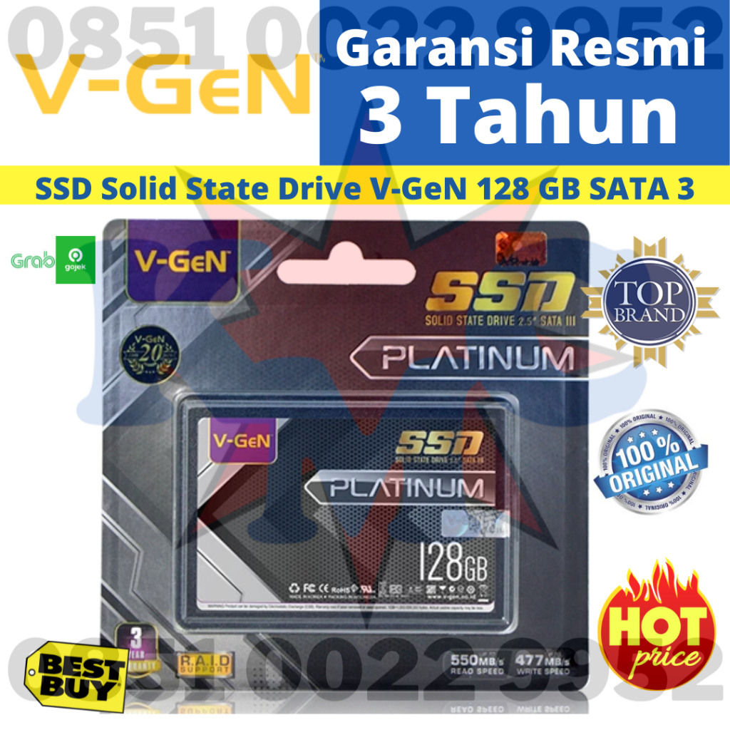 V-GEN SSD 128 GB SATA 3 550 MBPS VGEN SSD 128GB SATA3 550MBPS