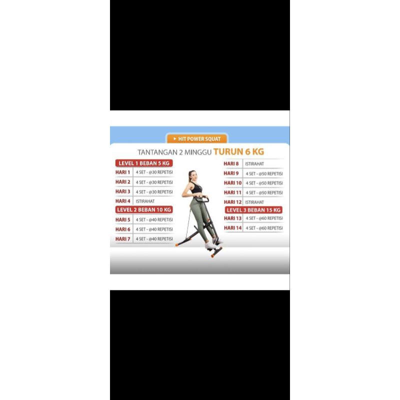 Preloved Alat Fitness Hit Power Squat by Lejel like new