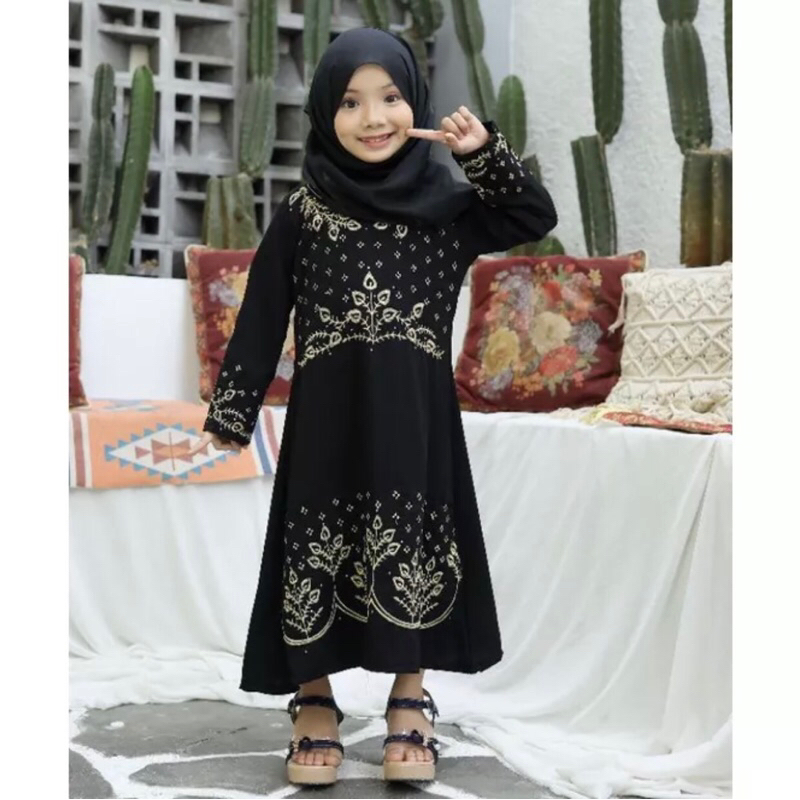 GAMIS SYARI ABAYA ANAK HAWA 155 PLUS PASMINA