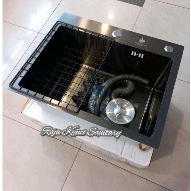 Kitchen Sink 5040 Black ONAN GOLDEN HAND/Paket Lengkap Kitchen Sink 5040 Stainless Black/Onan/Golden Hand