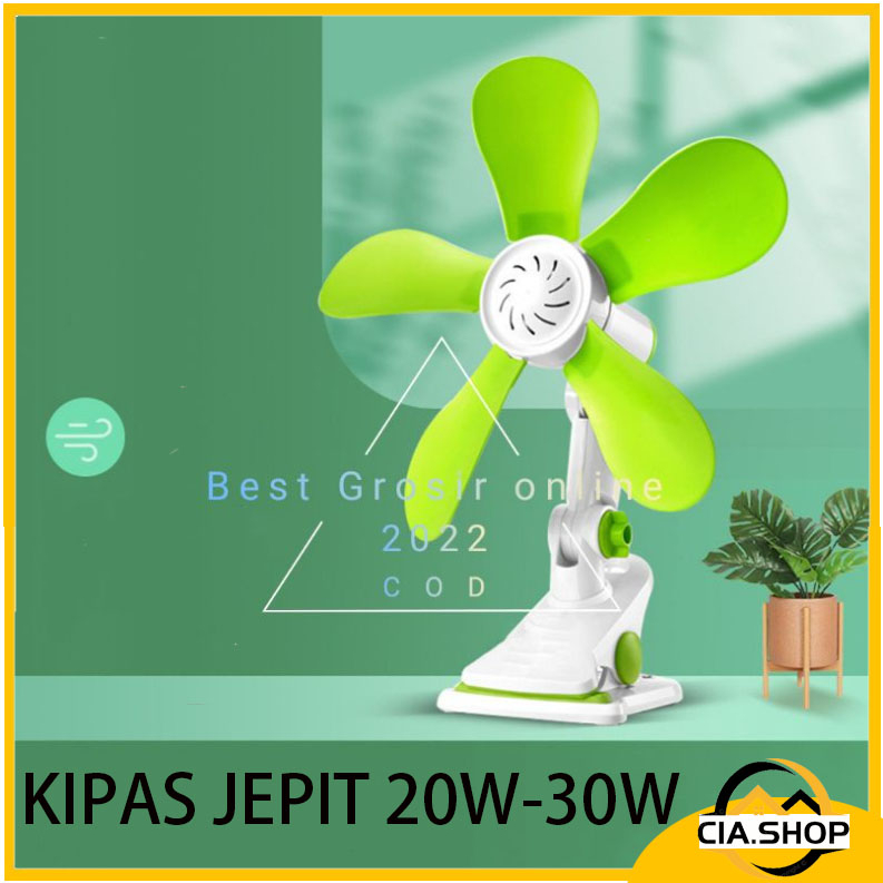 Kipas Angin Listrik Jepit Duduk Dinding Desk Fan Deskfan Karakter 3in1 20 Watt W / Gantung 20w 30w