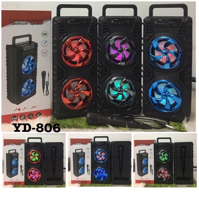 PROMO SPEAKER BLUETOOTH VIBOX YD806 NEW BONUS MIC KARAOKE BY SMOLL