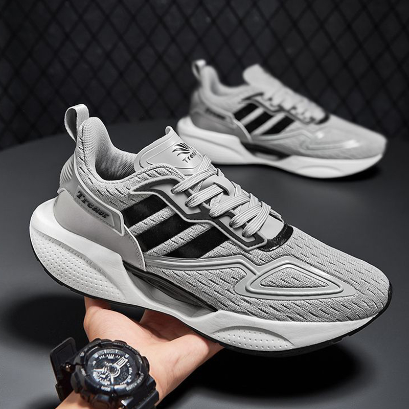 SANGCAKRA COD- Sepatu Sneakers Pria Olahraga Kasual Import Trendi Terbaru 2023 Style Korea All-Match Low-Top Bernapas Mesh Empuk Bersol Tebal Non-Slip Nyaman Dipakai Jalan Santai &amp; Rekreasi Musim Panas Bergaya Keren Kekinian SP-15