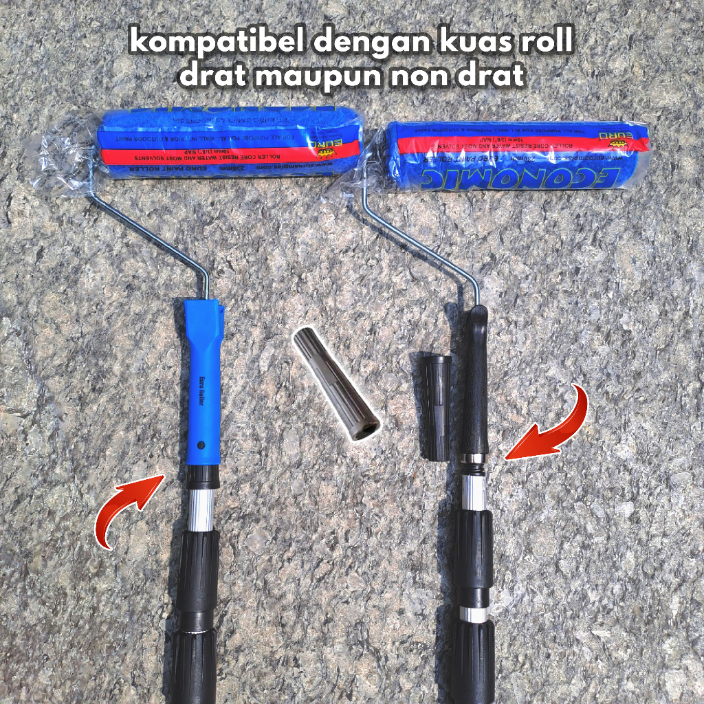 Extention Extension Handle / Telecospic Pole / Tongkat Teleskopik 6 M dan 5 Meter (3 joint)