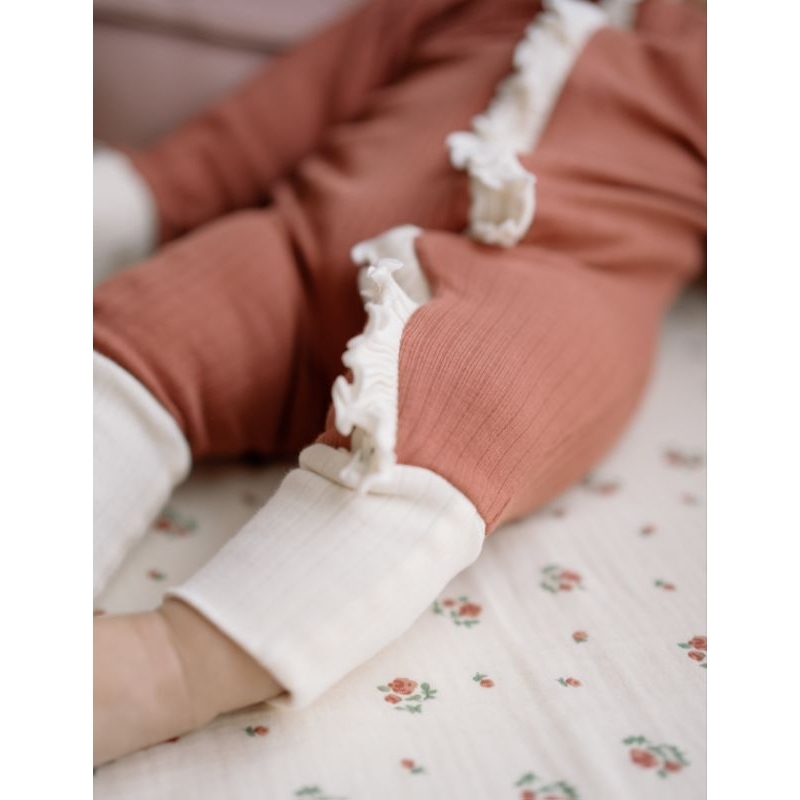 BOHOPANNA - SLEEPSUIT ZIPPER RUFFLE BOHOPANNA - SLEEPSUIT ANAK - SLEEPSUIT BAYI - BAJU TIDUR ANAK - BAJU ANAK