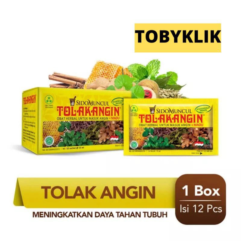 Sidomuncul Tolak Angin Kemasan Box isi 12 Sachets Dan 5 sachets @15ml