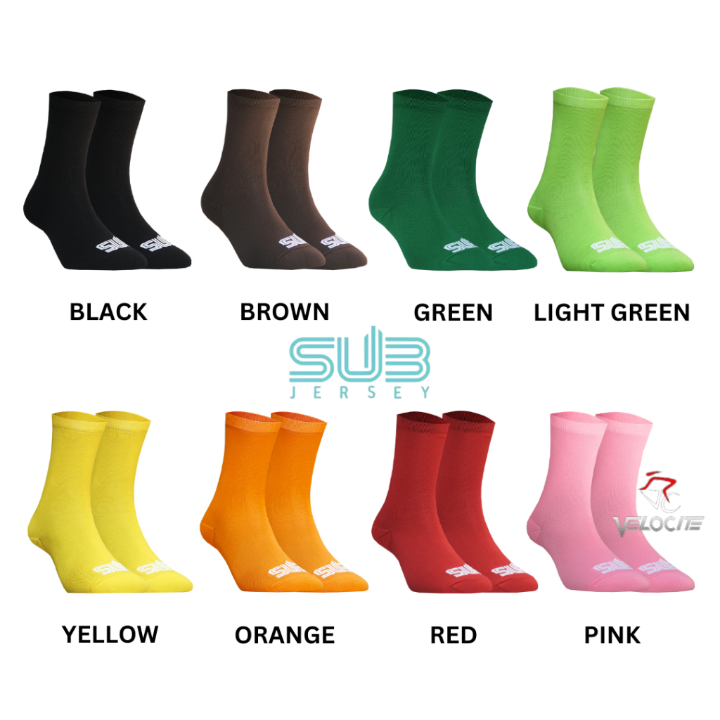 Subjersey Basic Socks Collection Kaos Kaki Cycling Gowes Sub Jersey Sock All Size