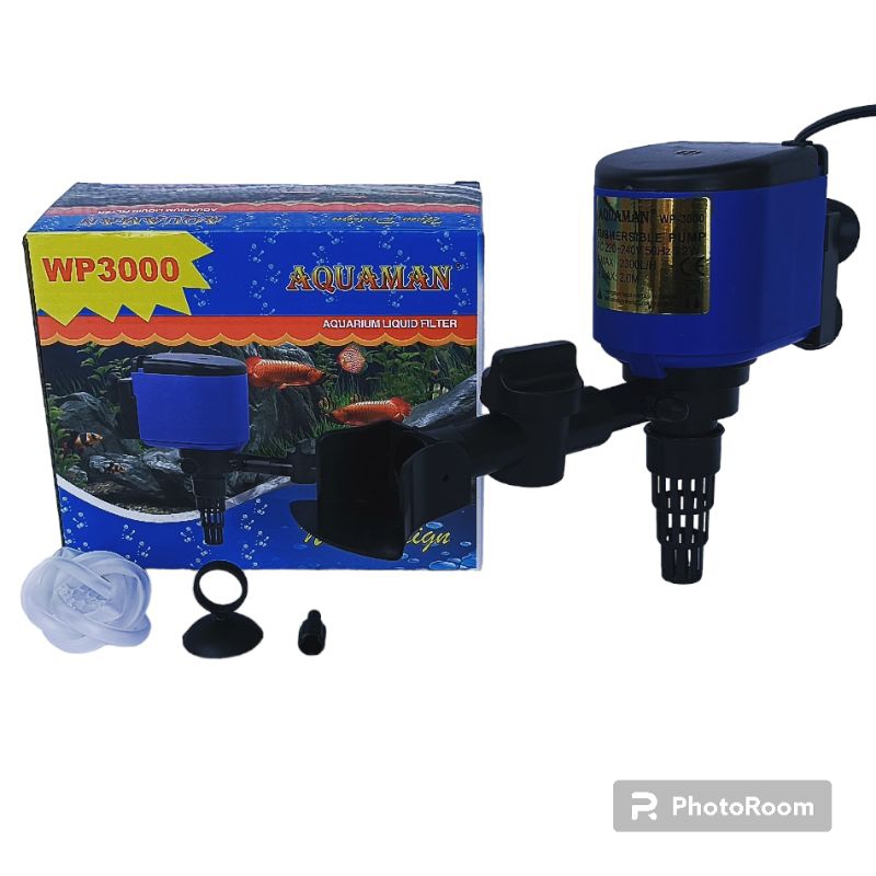 AQUAMAN WP 3000 mesin pompa celup akuarium ph power head waterpupmp submersible filter water pump akuarium 2000 lph keatas