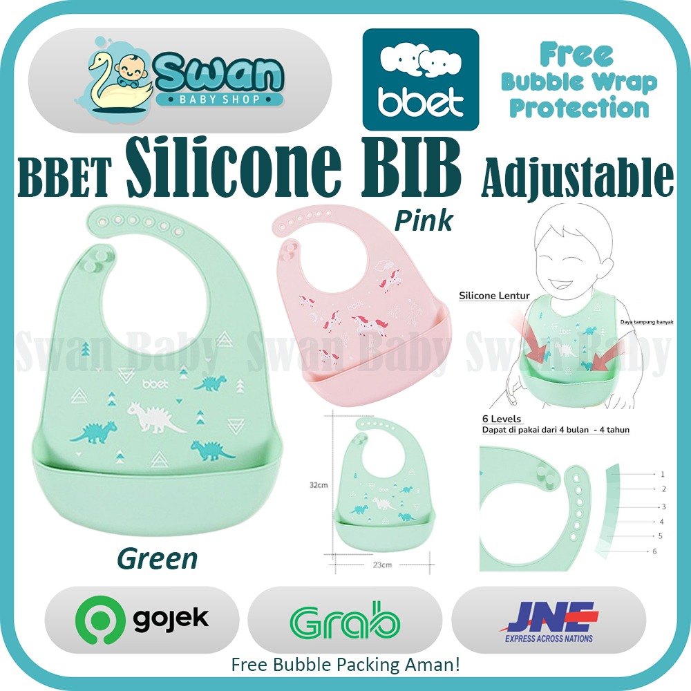 BBET Silicone Bib Adjustable / Celemek Bayi