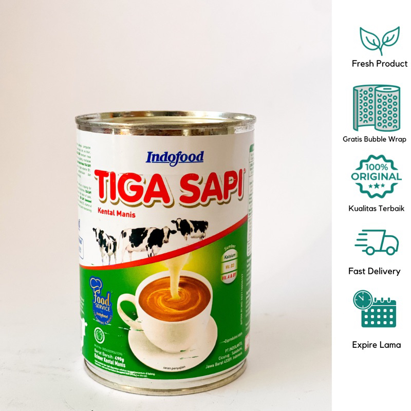 

Tiga Sapi Susu Kental Manis 490gr