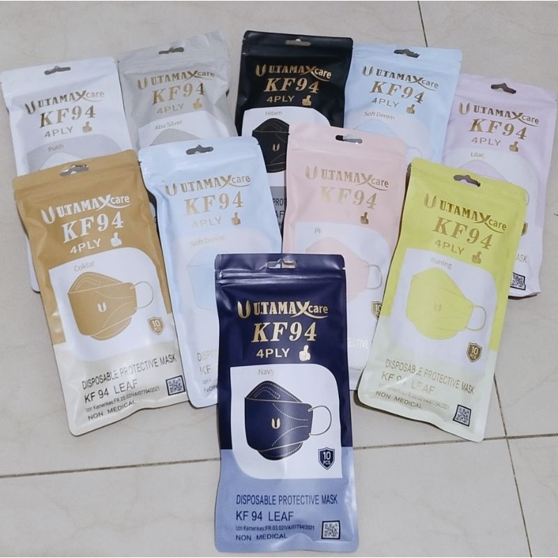 Utamax Care Masker KF94, One Care, i-Care, Duckbill 4 Ply