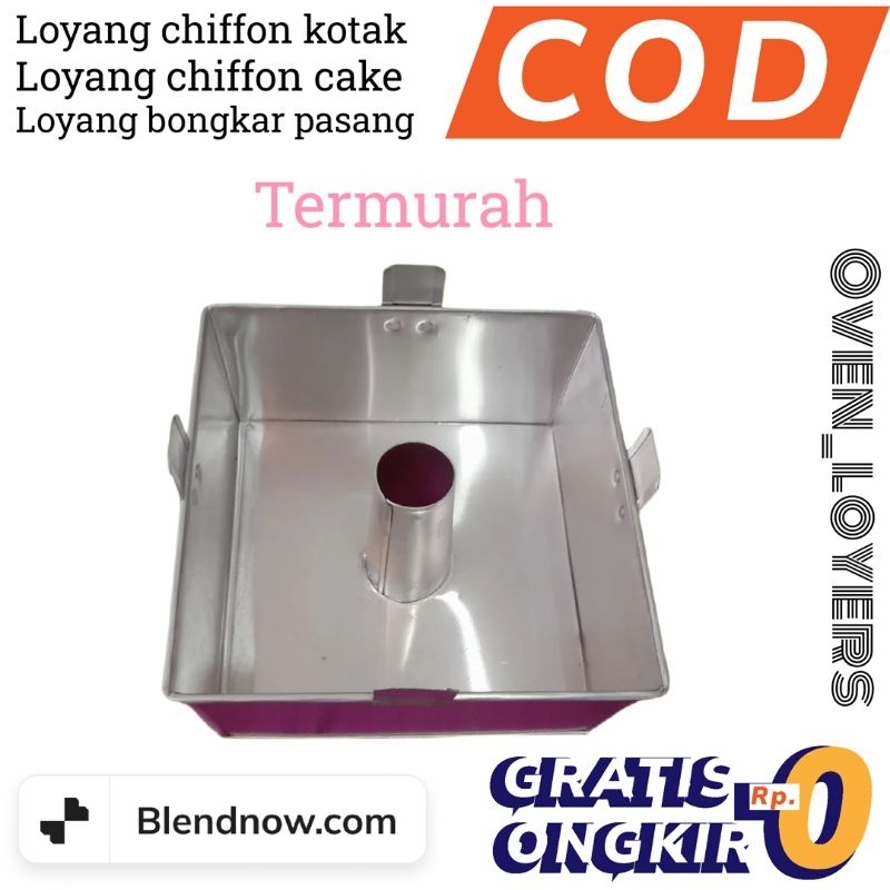 Loyang chiffon kotak / Bongkar pasang / Persegi