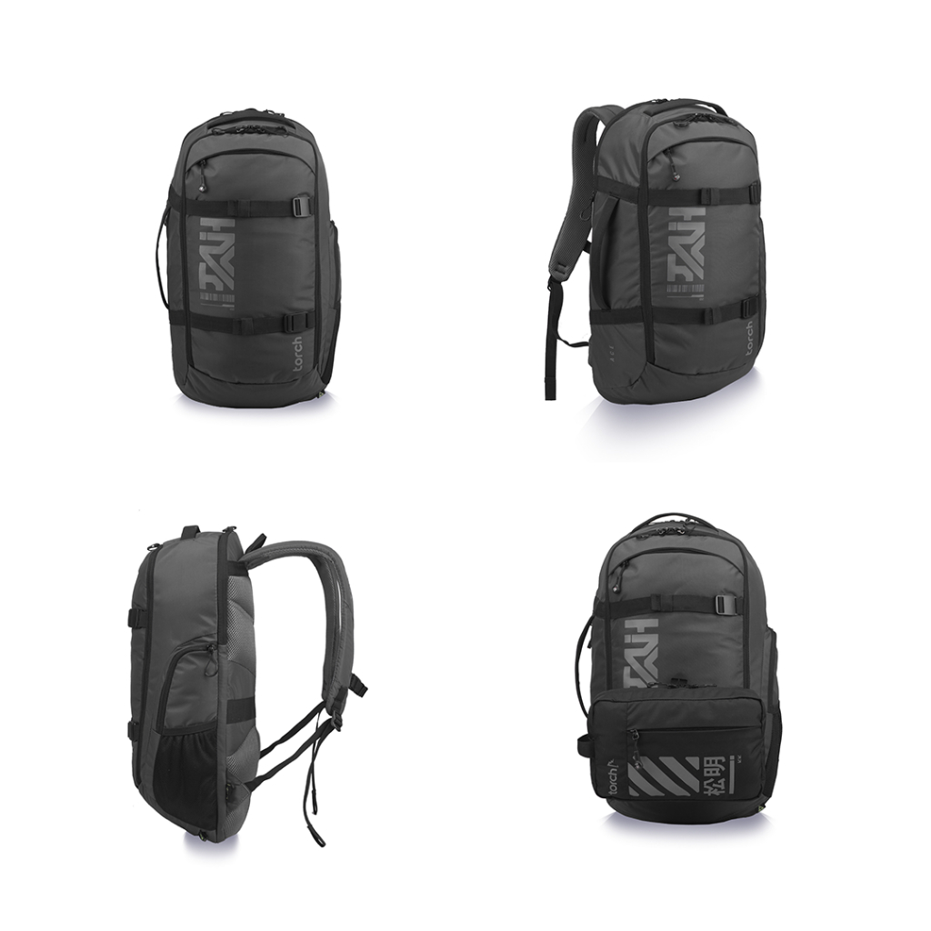 TORCH Ace Tas Ransel Gamers Punggung Laptop 14 15 16 inch Pria Wanita Tahan Air 30 Liter - Travel Backpack Roll Top Water Ressistant