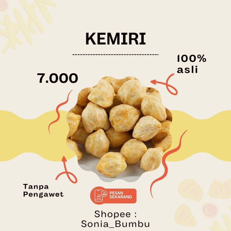 

KEMIRI MUNCANG BULAT // 100 GRAM // KUALITAS SUPER PREMIUM // 100% ASLI