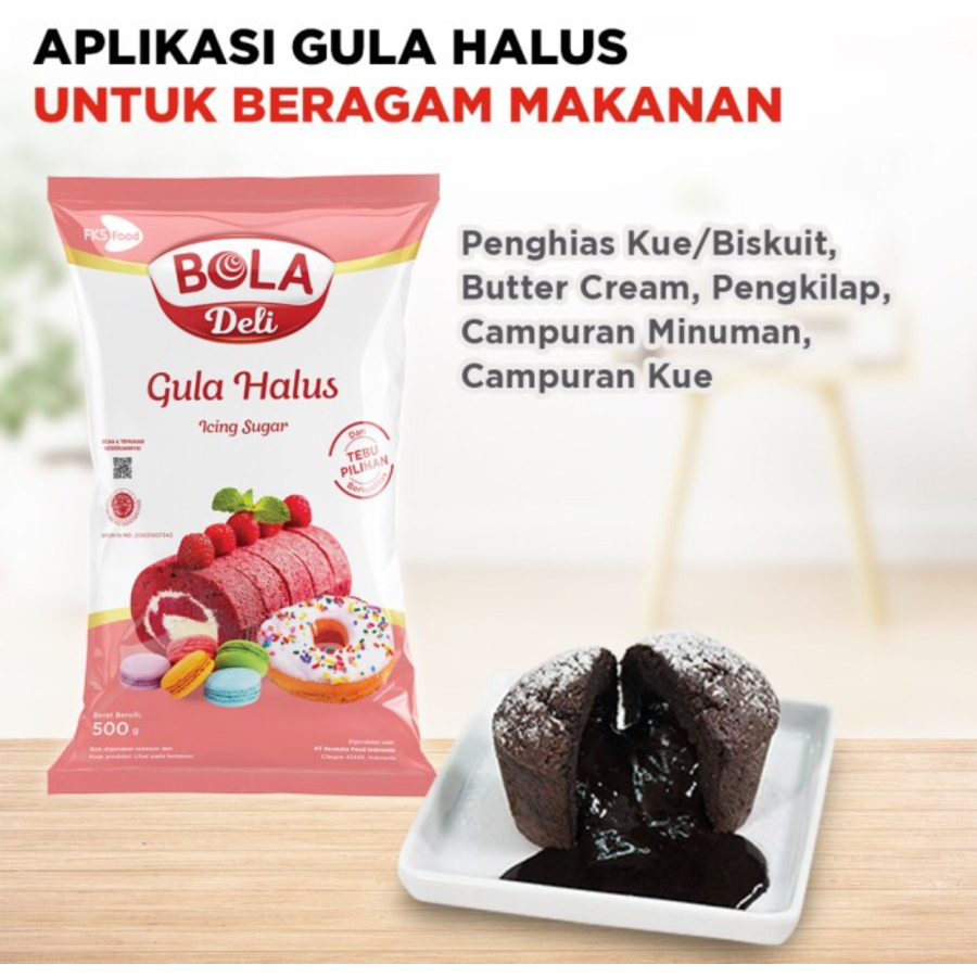 Bola Deli Tepung Gula Halus 500gr Icing Sugar