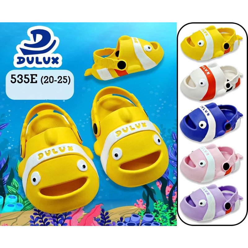SANDAL TALI BELAKANG IKAN NEMO SANDAL BAIM ANAK LAKI-LAKI & PEREMPUAN/DULUX 535e