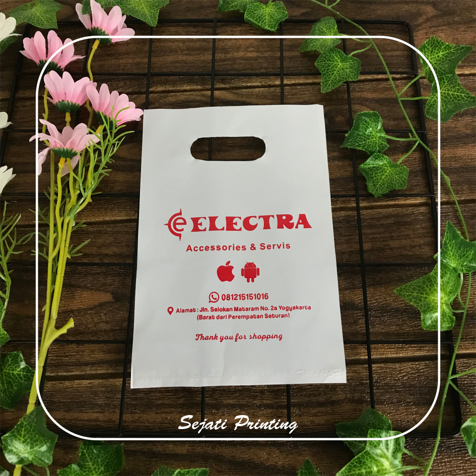 

Sablon Plastik Murah 15x22cm, FREE DESAIN - SEJATIPRINTING - PE PLONG KOTAK PREMIUM