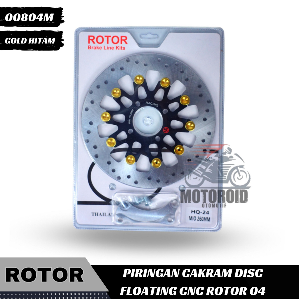 Piringan Rotor Floating Full Cnc New 04 Mio Black