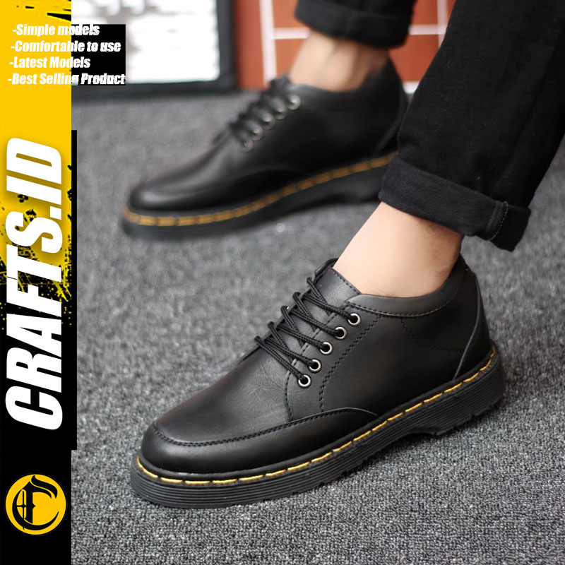 Sepatu Formal Pantofel Docmart Low Boots Kerja Pria Crafs Ramos