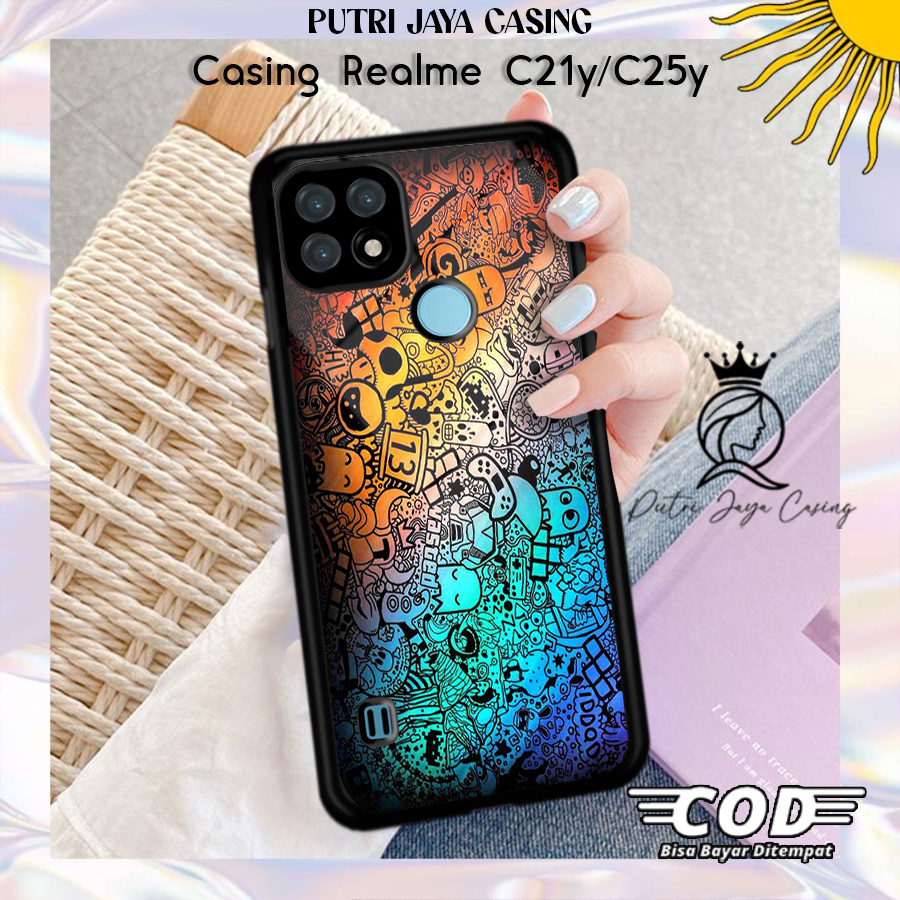Case Hp Realme C21y C25y Casing Realme C21y C25y Motif GRFTY TLSN Casing Terbaru Case Karakter Lucu 