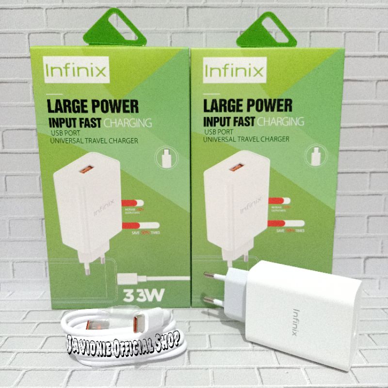 Charger Casan Cas INFINIX HOT 12 PLAY NFC PRO 18W Original TYPE C Fast Charging