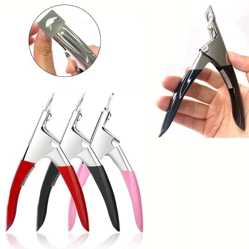 Gunting khusus potong kuku palsu tajam yang bagus alat pemotong fake nails nail art nail clipper cutter besar stainless steel premium nail extension aesthetic