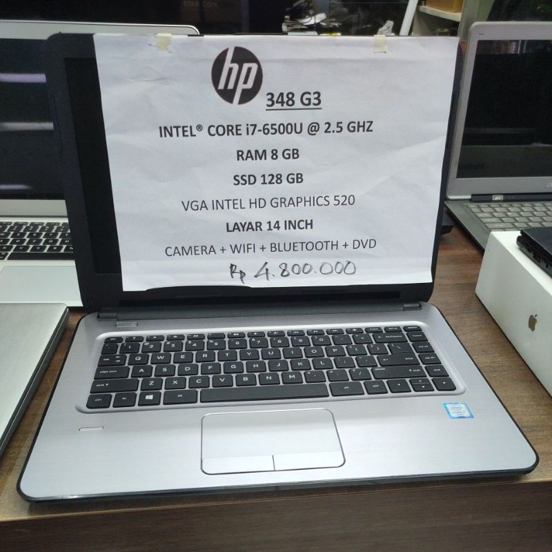 laptop hp intel i7 6500u ram 8gb ssd 512gb