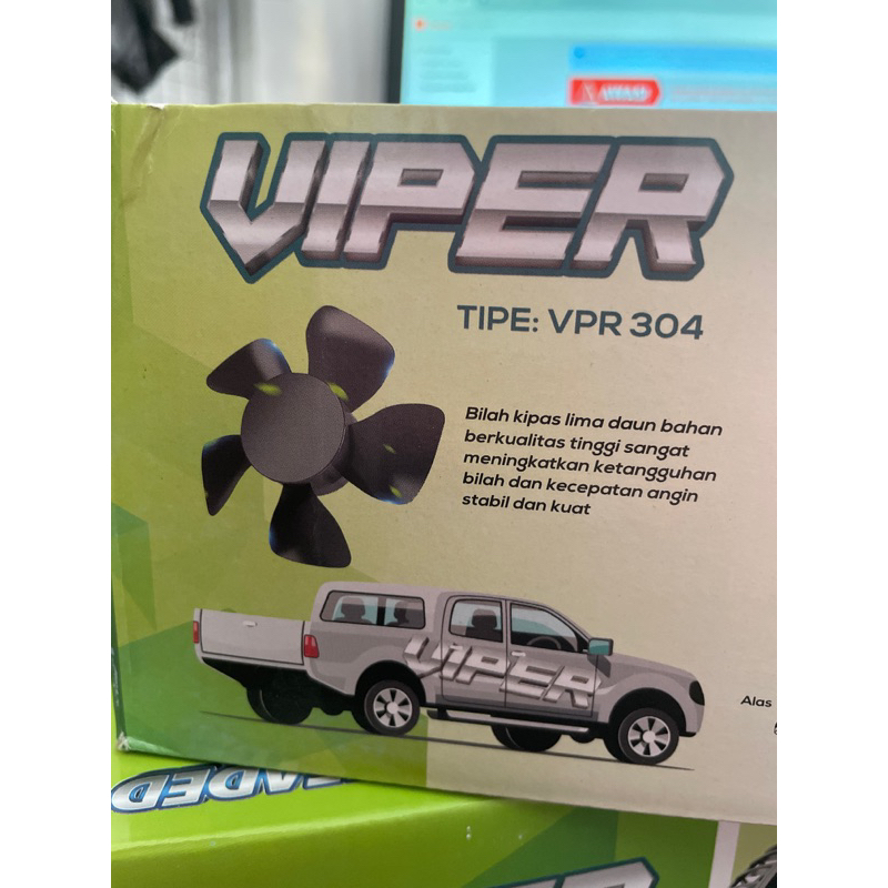 FAN DC 12Volt 24 VOLT UNTUK MOBIL TRUK BUS KIPAS ANGIN DC SERBAGUNA MERK VIPER