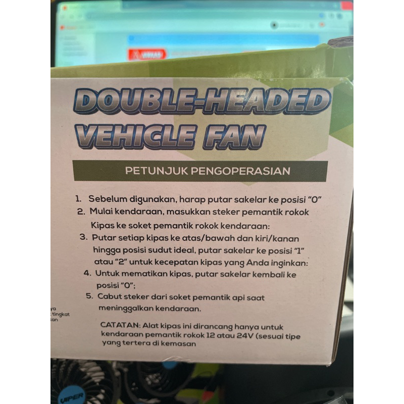 FAN DC 12Volt 24 VOLT UNTUK MOBIL TRUK BUS KIPAS ANGIN DC SERBAGUNA MERK VIPER
